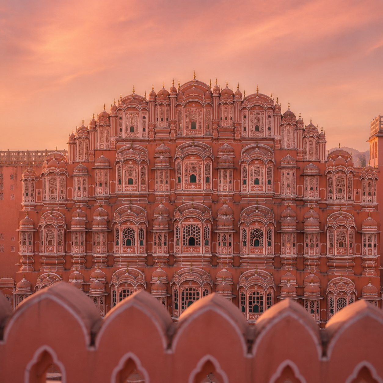 Hawa Mahal, Jaipur skyline